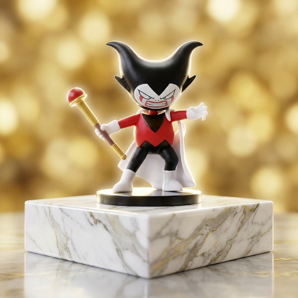 Anime: Royal Mischief Villain – Staff & Cape Collectible Figure, Size 10cm