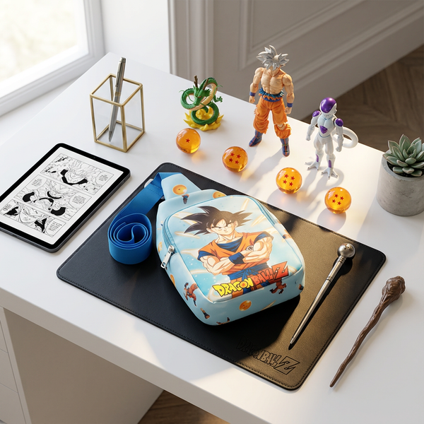 Chest Bag: Saiyan Power Anime Chest Bag (High Quality Faux Leather)