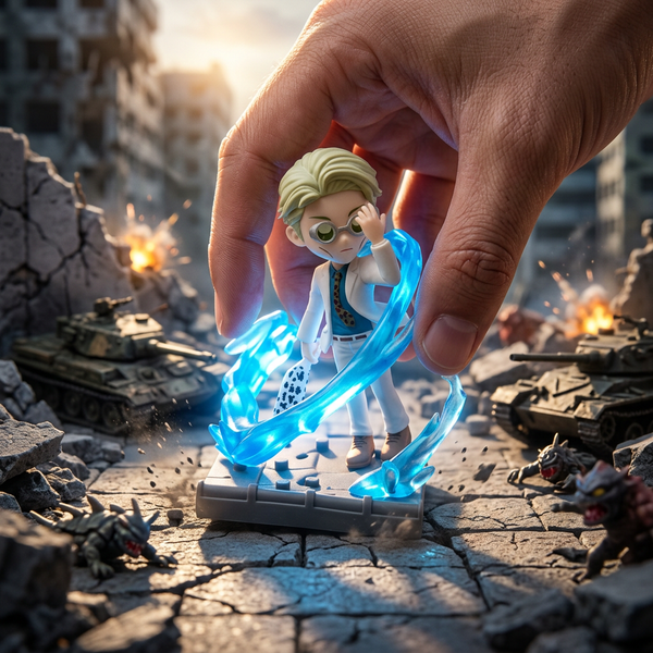 Anime: Blue Wave Scholar Mini Collectible Figure (Size - 10*4 cm)