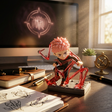 Anime: Crimson Energy Fighter Mini Collectible Figure (Size 10*4)