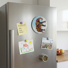 Magnet: Boho Elephant Mandala Fridge Magnet (Size - 7*7 cm)
