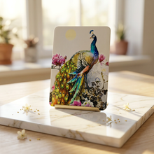 Magnet : Majestic Peacock Bloom Magnet 🦚🌸(Size - 8*6 cm)