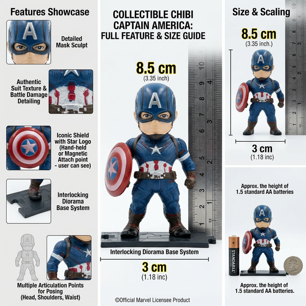 Anime: Shield Commander Mini Figurine (Size - 8.5*3 cm)