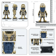 Anime: Cosmic Titan Warrior Mini Figurine (Size - 10*3 cm)