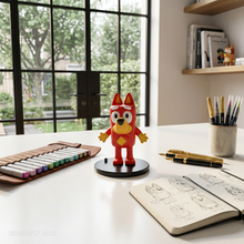 Anime: Red Cartoon Dog Collectible Figurine (Size - 8*6 cm)