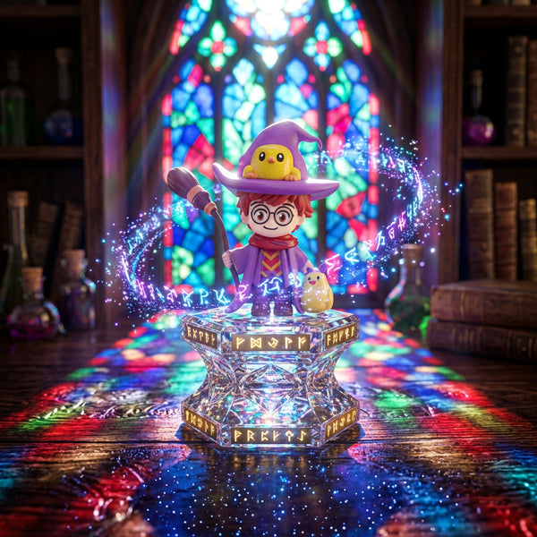 Anime: Magic Mode ✨ Little Wizard with Broom & Cute Companions