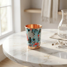 Bottle: Premium Turquoise Floral Bottle & Tumbler Gift Set – 750 ml Bottle with Matching Cup