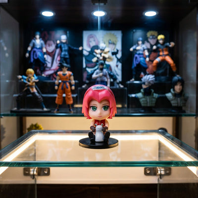 Anime: Pink Ninja & Mini Companion 🌸✨ Cute Anime-Style Collectible