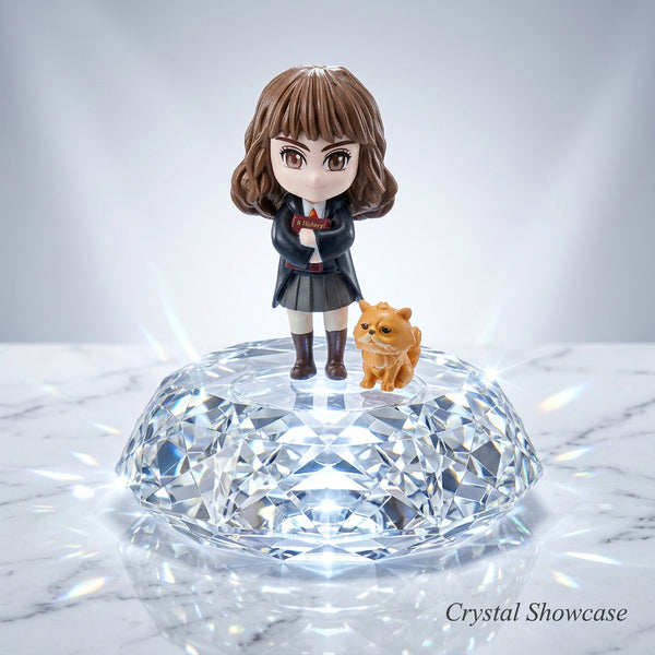 Anime: Magic Academy Girl with Cute Pet Figurine