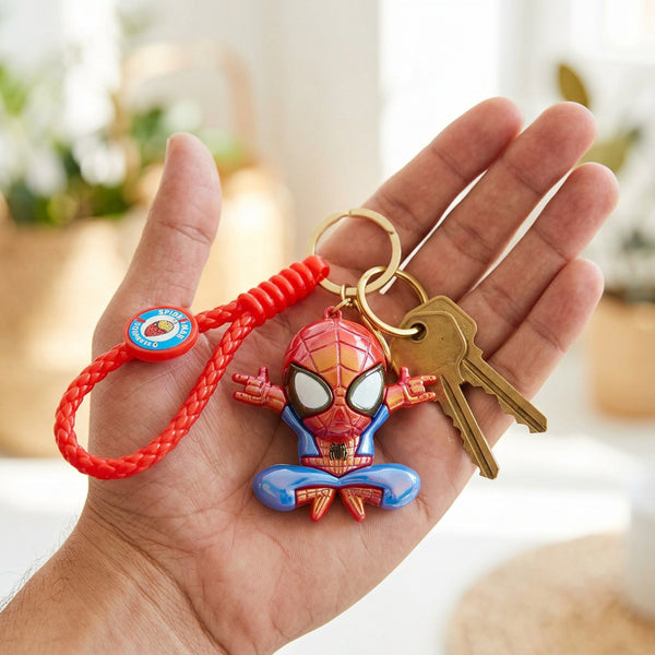 Keychain: Web Hero Sitting Pose 3D Keychain