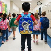 Backpack: Kids Astronaut Space 3D – Blue Galaxy School Bag