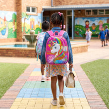 Backpack: Kids Rainbow Unicorn 3D – Pink Fantasy School Bag