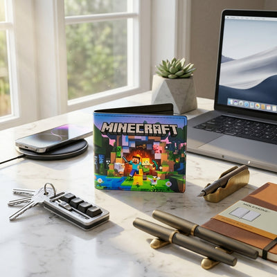 Wallet: Minecraft Print (Faux Leather)