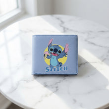 Wallet: $TITCH Ice Cream Print  – Pastel Blue (Faux Leather)