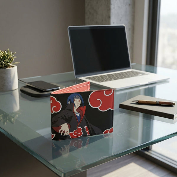 Wallet: IT@CHI Uchiha Akatsuki Anime Bifold (Faux Leather)