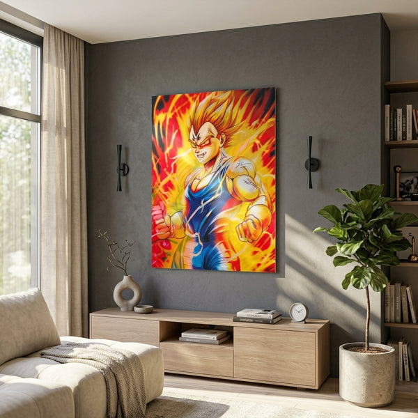 Poster: Majin Vegeta Super Saiyan Wall 3D