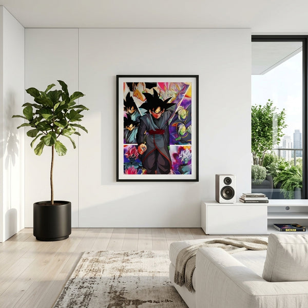 Poster: Goku Black & Zamasu Collage Wall 3D