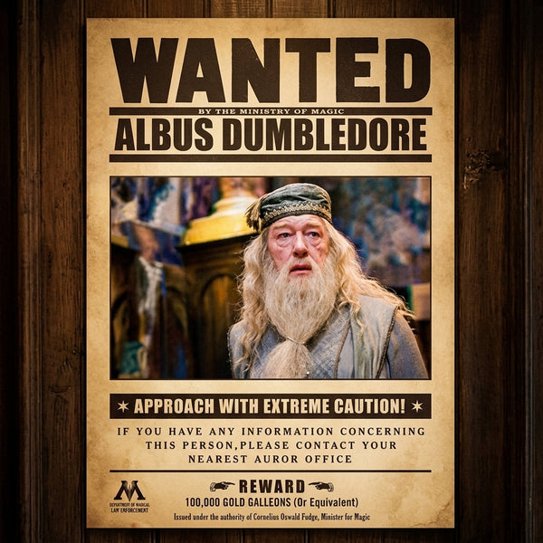 Poster: Albus Dumbledore Wanted 3D