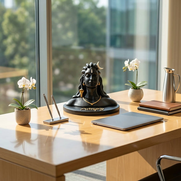 Idol: Lord Adiyogi Shiva Statue Murti for Car Dashboard Home/Office