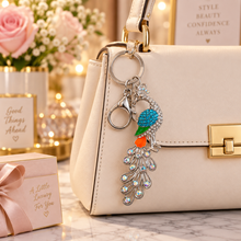 Keychain: Royal Peacock Crystal Keychain