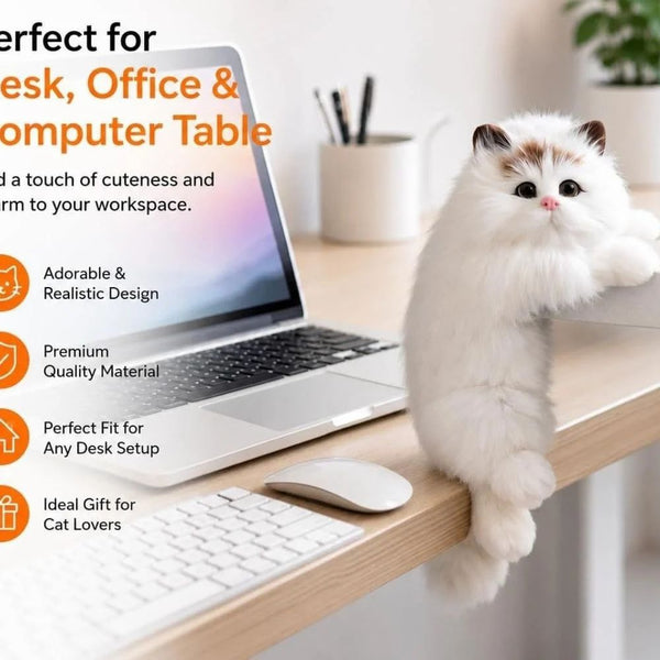 Cat: Cute Hanging Cat Decor for Desk & Table