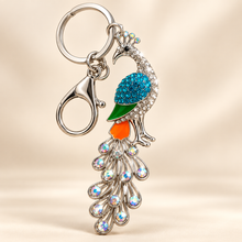 Keychain: Royal Peacock Crystal Keychain