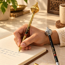 Pen: Gada Design Novelty, gold and silver colour (Pack of 02)