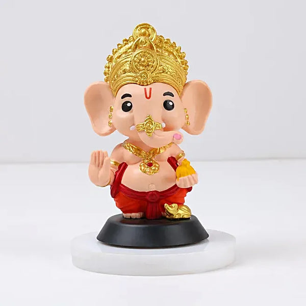 Idol: Ganpati Bappa Murti for Car Dashboard & Home Decor