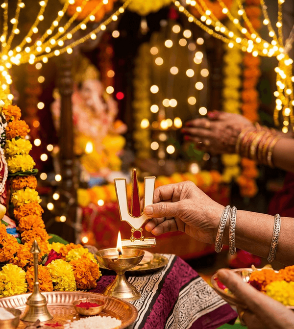 Divine Tiranga Namam – Premium Gold-Plated Divine Art Décor