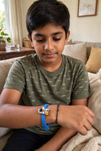 Cute Space Astronaut Adjustable Silicone Wristband – Flexible Cartoon Charm Bracelet for Kids