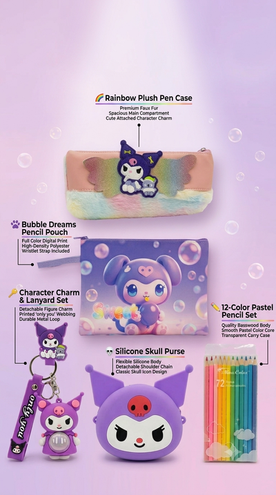 Kuromi Stationery Set - Full Edition