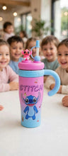 Bottle:Naughty Stítçh -Sipper with 3D charm & Handle