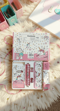 Magical Unicorn Kids Stationery Gift Set – Metal Pencil Box, 12 Crayons, Pencils, Ruler, Sharpener & Coloring Scroll Kit