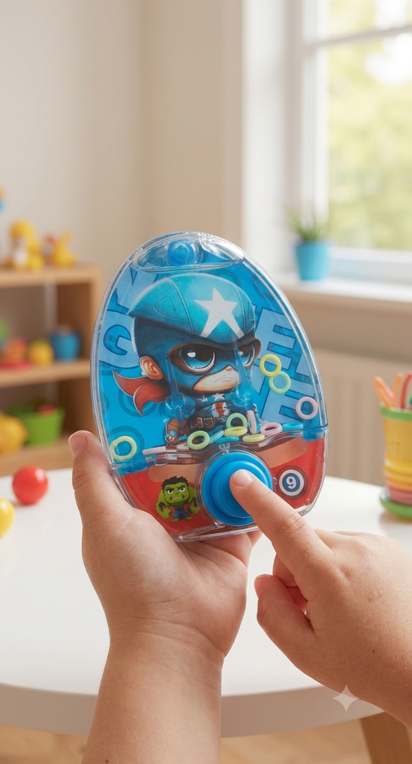 Toy: Water Ring Game for Kids of Super Hero Mr.Captain A (Increase Motor skills)