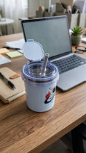 Astronaut Insulated Travel Mug (Water + Soup) 2 In One with Straw & Foldable Fork