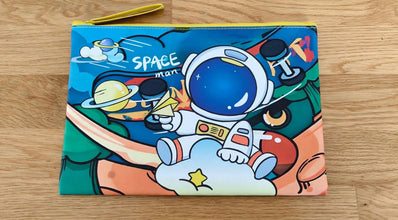 Large A4 Size: Astro Pouch Faux Leather with carry Handle