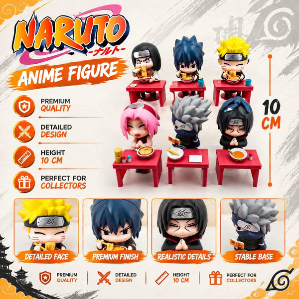 Naruto Ramen Time – 6-Piece Anime Figure Collector Set