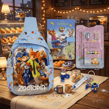 Z00-T0PIA Mini Hamper Set: Full Theme (Chest Bag +Stationery Kit + Diary + Keycahin)