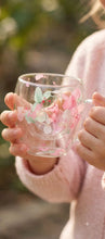 Blooming Floral Floating Flowers Double Decker Borosil Mug (Microwave Friendly)