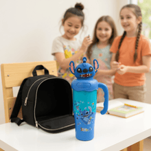 Bottle: Stitch 3D Figurine Kids Sipper Bottle with Straw & Handle