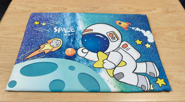 Space Man Expanding File Folder for Kids - A4 Size 12 Pocket Cute Astronaut Document Organizer for School & Office