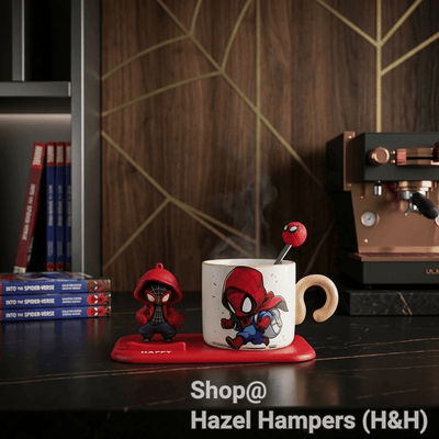 🕷️ MÅN🕸️ Premium (Ceramic Coffee mug + tray set + Stir+ Collectible Figure)