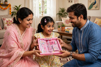 Stationery Set: 🦄 for Girls - Pencil Box, Pencils, Ruler, Eraser Set | Birthday Return Gift