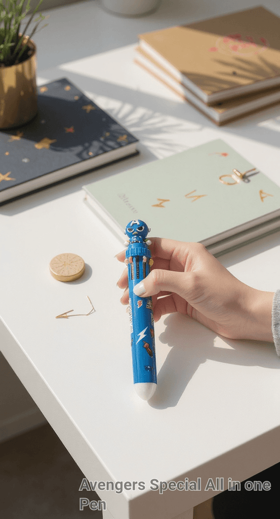 Multicoloured Pen Captain America
