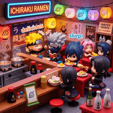 Naruto Ramen Time – 6-Piece Anime Figure Collector Set