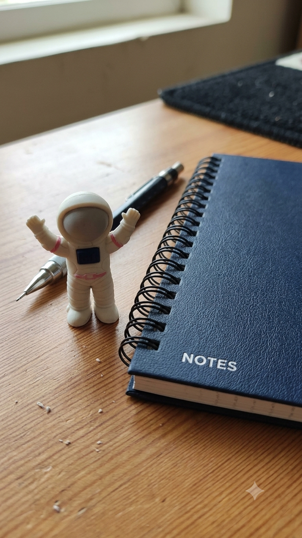 Cute 3D Cheerful Astronaut Eraser – Space Theme Novelty Stationery for  & School