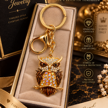 Keychain: Aura Crystal Owl Premium Bag/Car/Key Charm