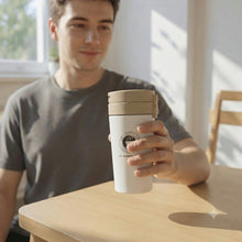 Bottle:Stainless Steel Coffee Travel Tumbler | Hot & Cold Leak-Proof Cafe Cup
