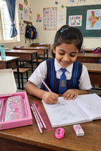 Stationery Set: 🦄 for Girls - Pencil Box, Pencils, Ruler, Eraser Set | Birthday Return Gift
