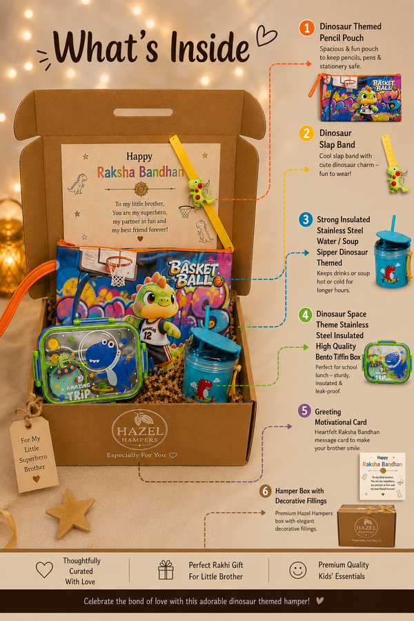 Basketball Dino Rakhi Hamper